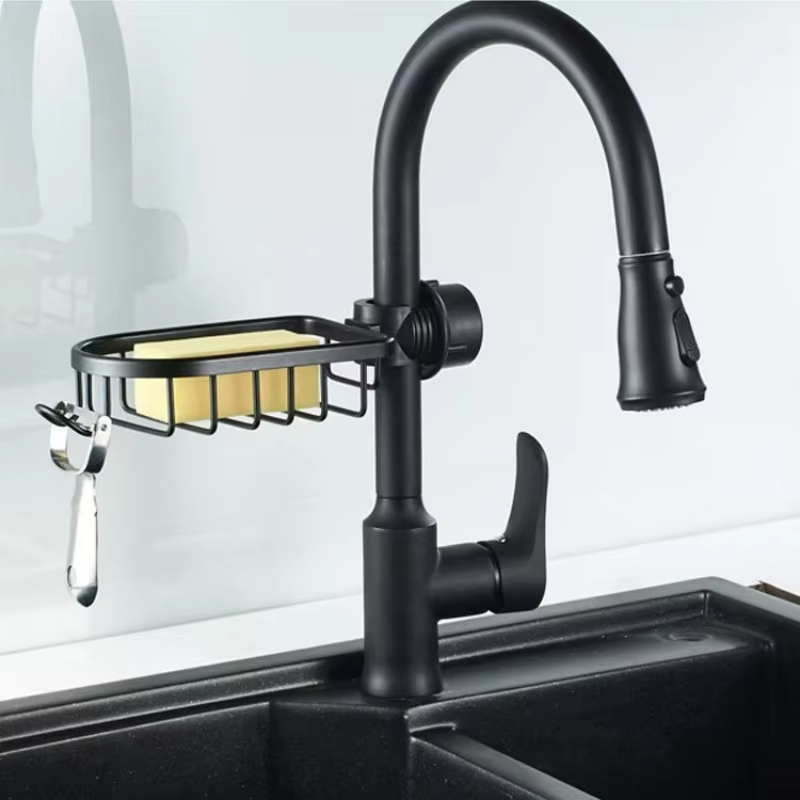 AliExpress Aluminum Kitchen Sink Drain Rack Organizer, view 2