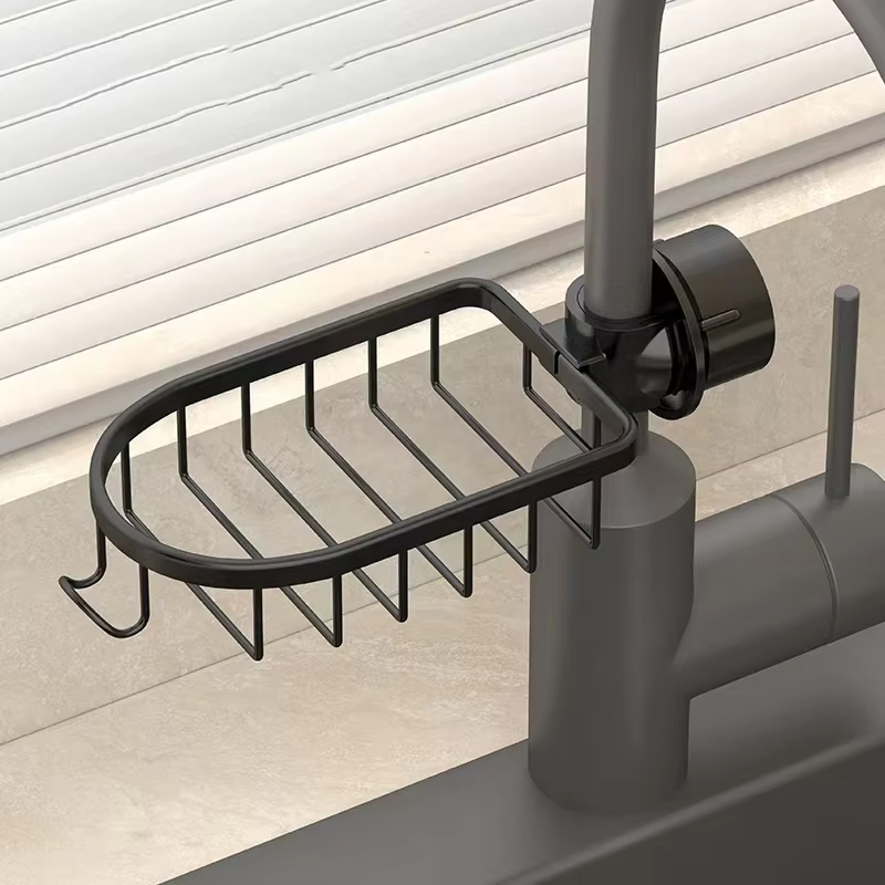 AliExpress Aluminum Kitchen Sink Drain Rack Organizer, view 3