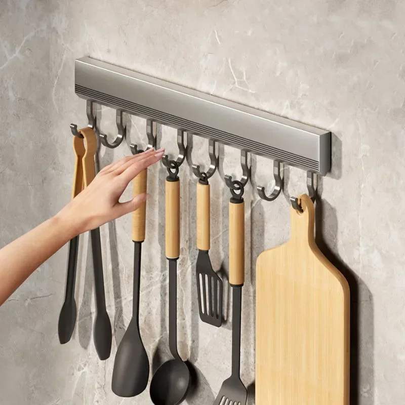 AliExpress Wall-Mounted Aluminum Alloy Kitchen Hook Rack