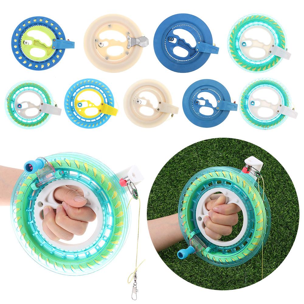 AliExpress Kite Reel Winder Fire Wheel String Flying Handle Tool Twisted String Line Outdoor Round Blue Grip For Fying Kites 150-500M