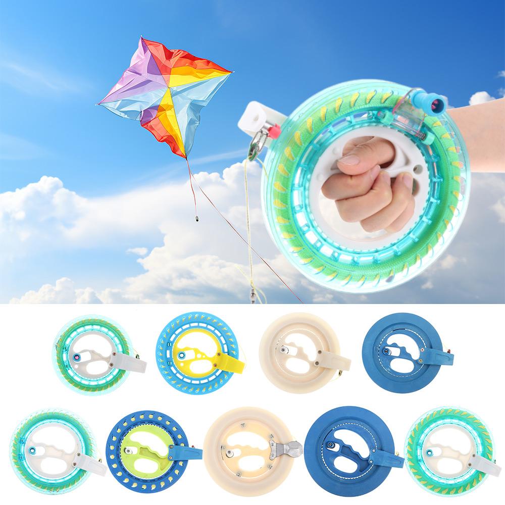 AliExpress Kite Reel Winder Fire Wheel String Flying Handle Tool Twisted String Line Outdoor Round Blue Grip For Fying Kites 150-500M, view 2