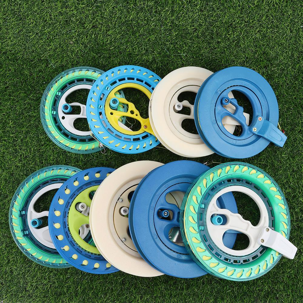 AliExpress Kite Reel Winder Fire Wheel String Flying Handle Tool Twisted String Line Outdoor Round Blue Grip For Fying Kites 150-500M, view 3