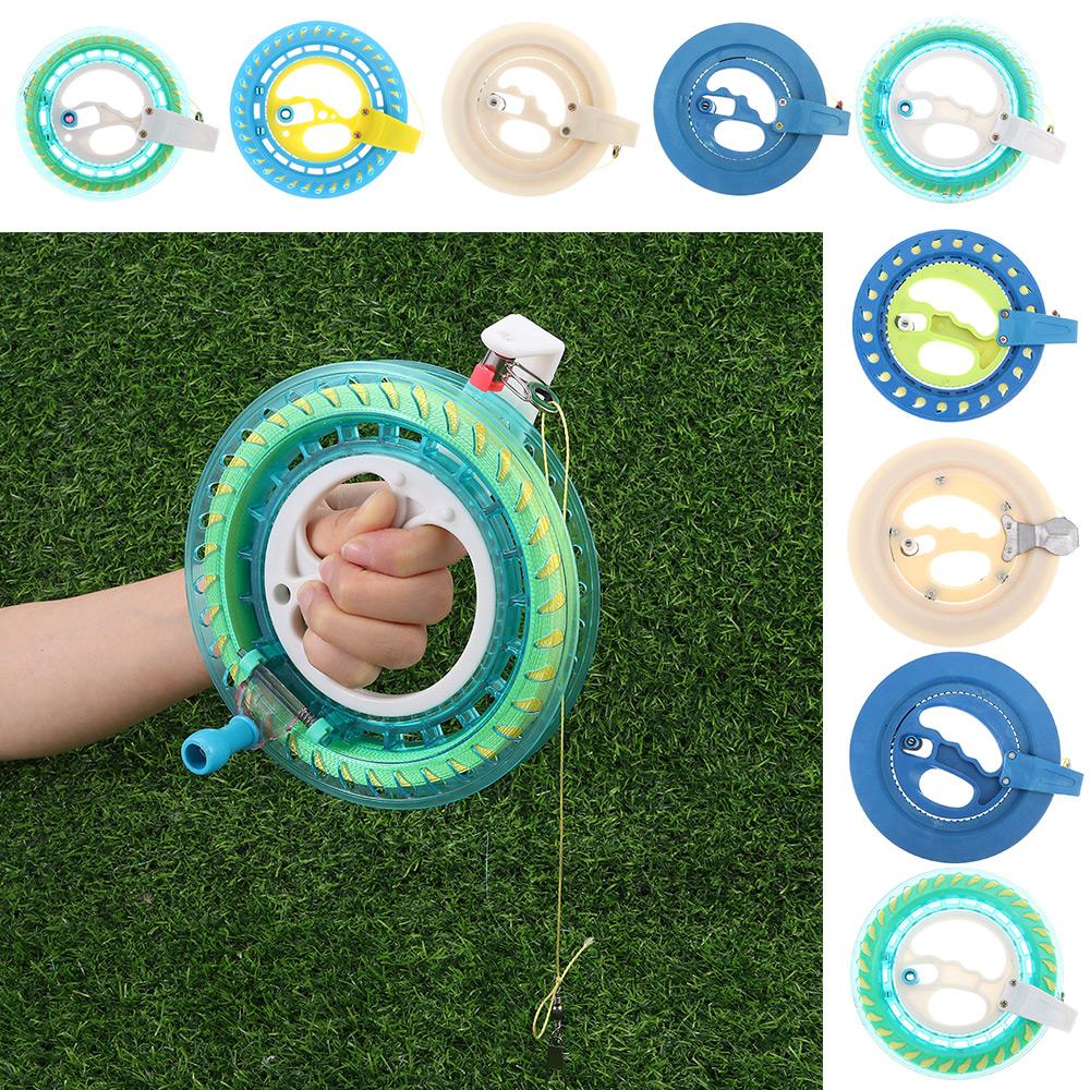 AliExpress Kite Reel Winder Fire Wheel String Flying Handle Tool Twisted String Line Outdoor Round Blue Grip For Fying Kites 150-500M, view 5