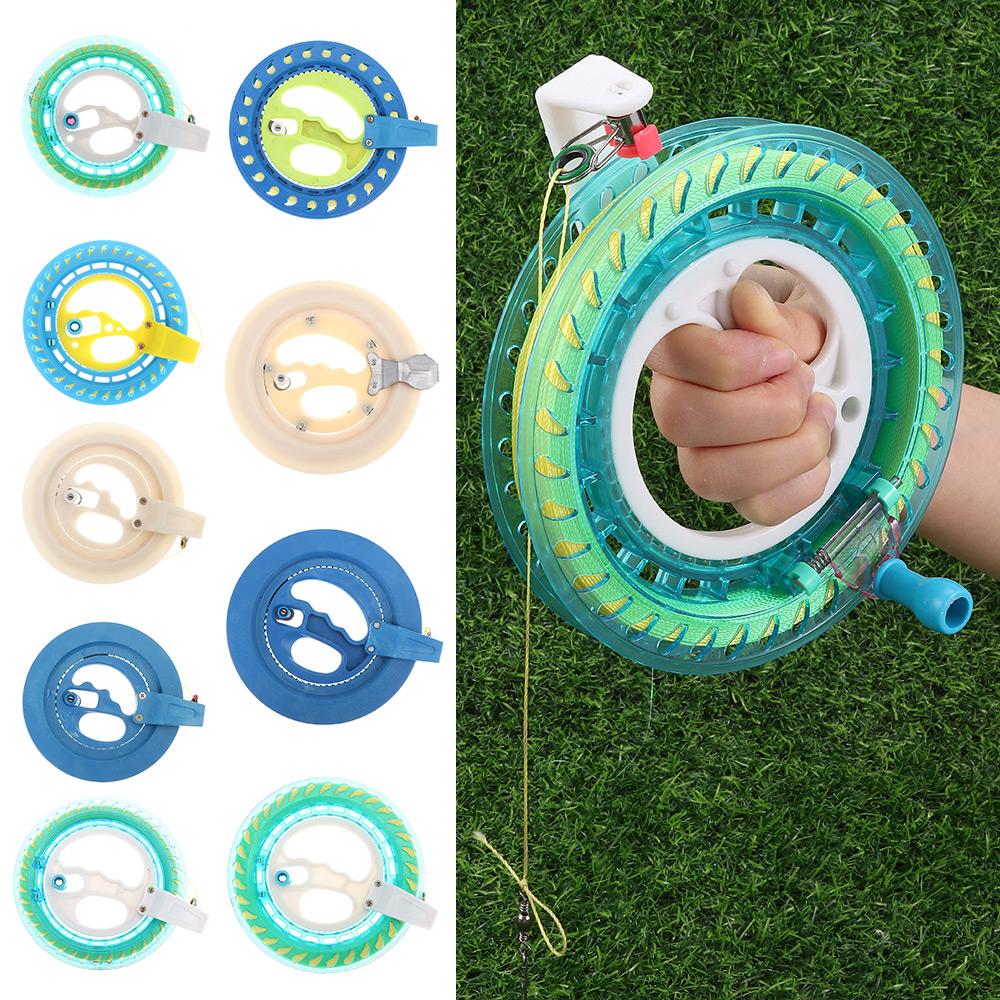 AliExpress Kite Reel Winder Fire Wheel String Flying Handle Tool Twisted String Line Outdoor Round Blue Grip For Fying Kites 150-500M, view 6