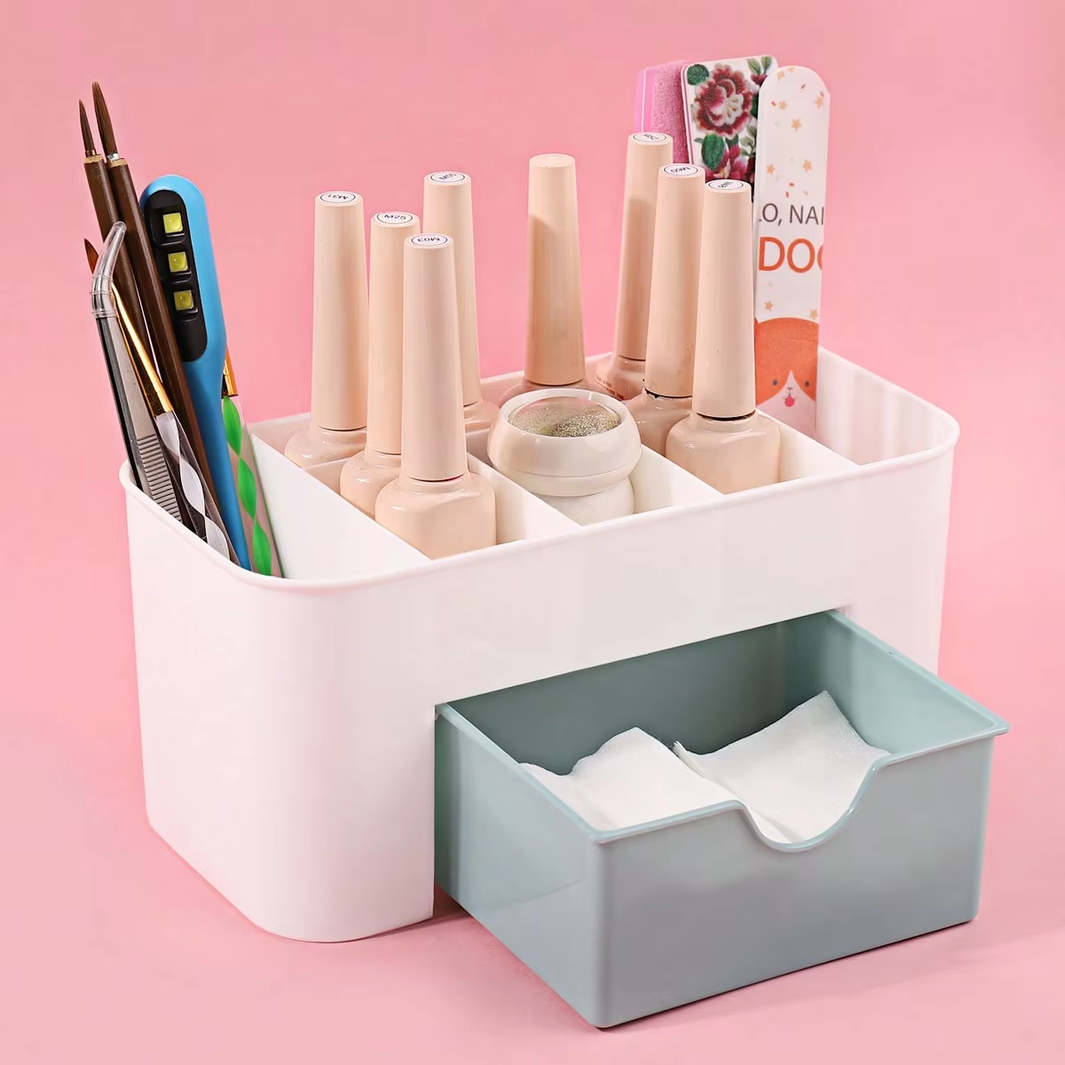 AliExpress Klimonla Multi-Compartment Nail Art Organizer, view 2