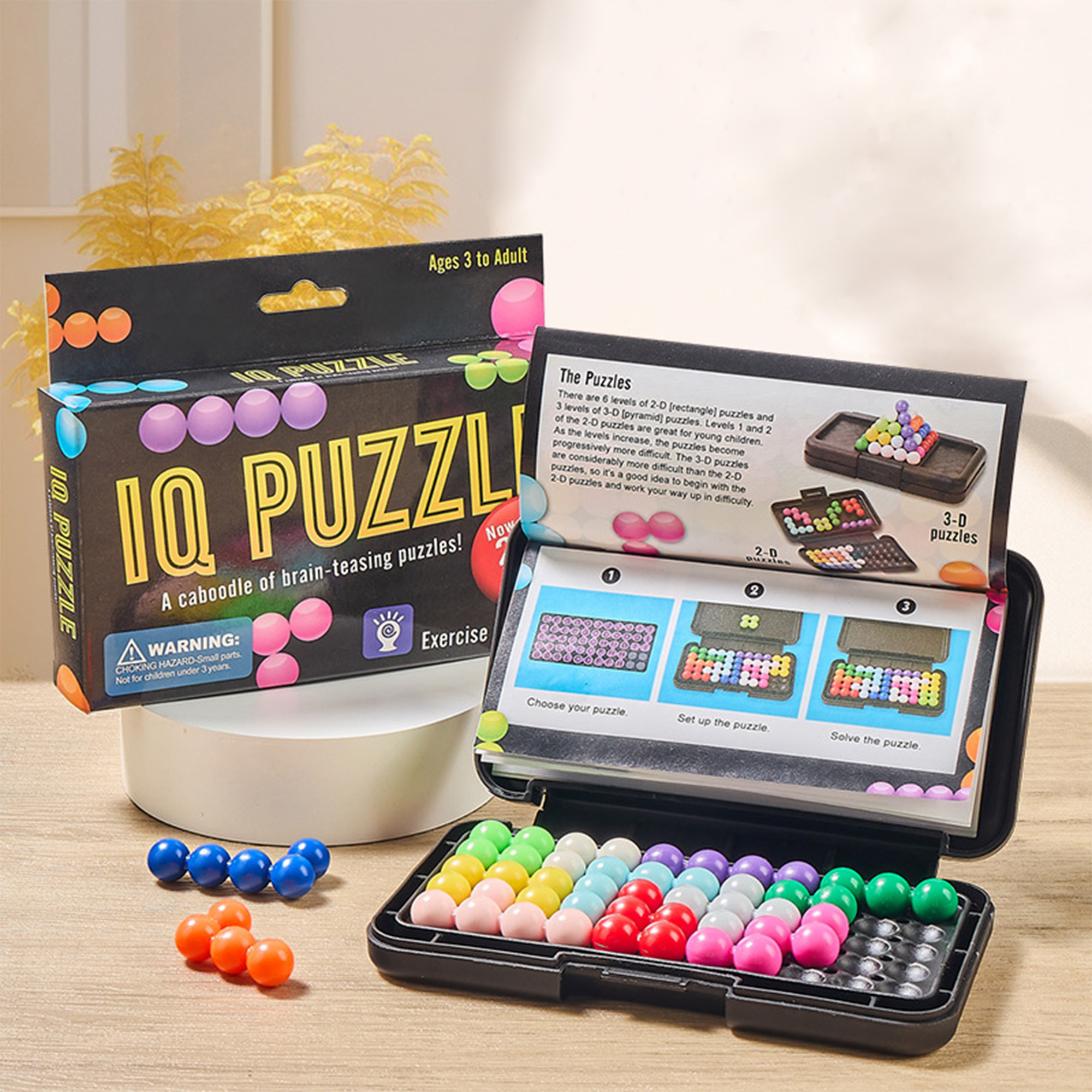 AliExpress KNYYSECQ Magic Bead Challenge Puzzle Building Blocks Children's Small Toys for Boys and Girls Puzzle and Stress Relief Toys, view 2