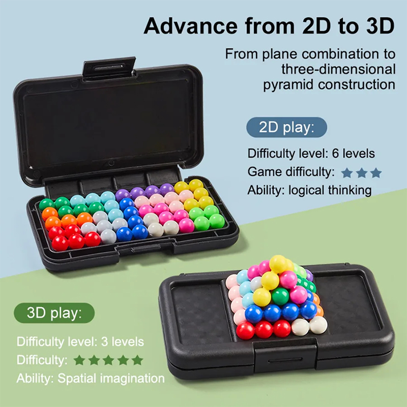 AliExpress KNYYSECQ Magic Bead Challenge Puzzle Building Blocks Children's Small Toys for Boys and Girls Puzzle and Stress Relief Toys, view 4