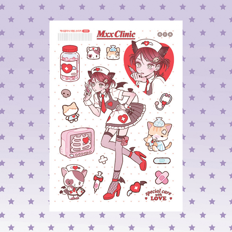 AliExpress Korea MXX Cute Sexy Cartoon Girl Character Stickers Hand Account Diary Notebook Planner Scrapbook DIY Decorative Stickers, view 3