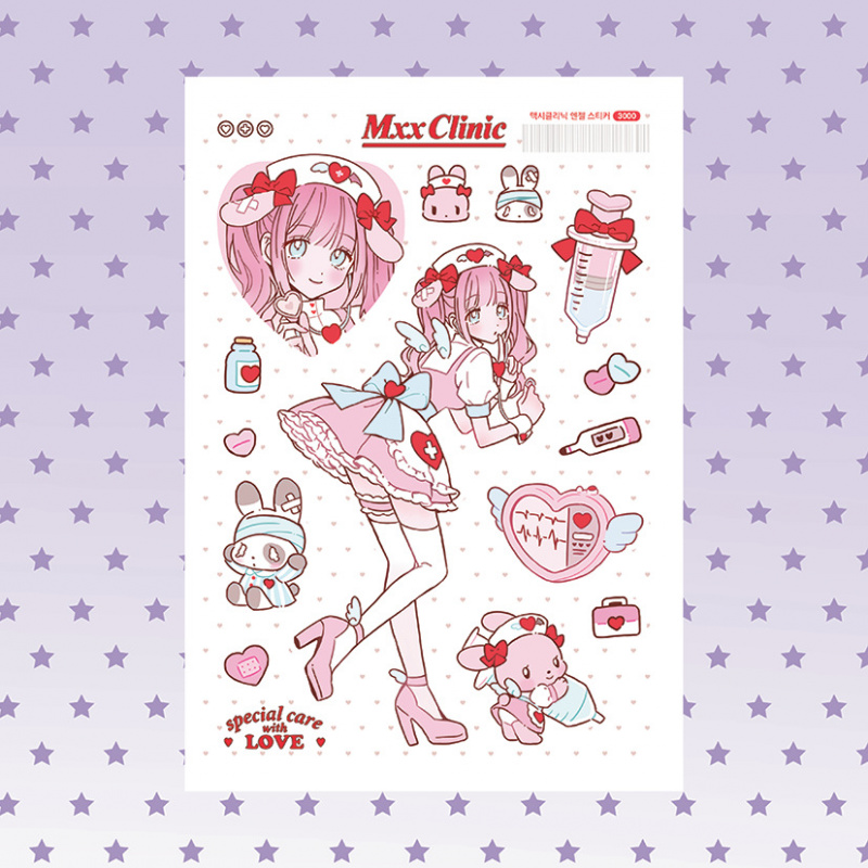 AliExpress Korea MXX Cute Sexy Cartoon Girl Character Stickers Hand Account Diary Notebook Planner Scrapbook DIY Decorative Stickers, view 2