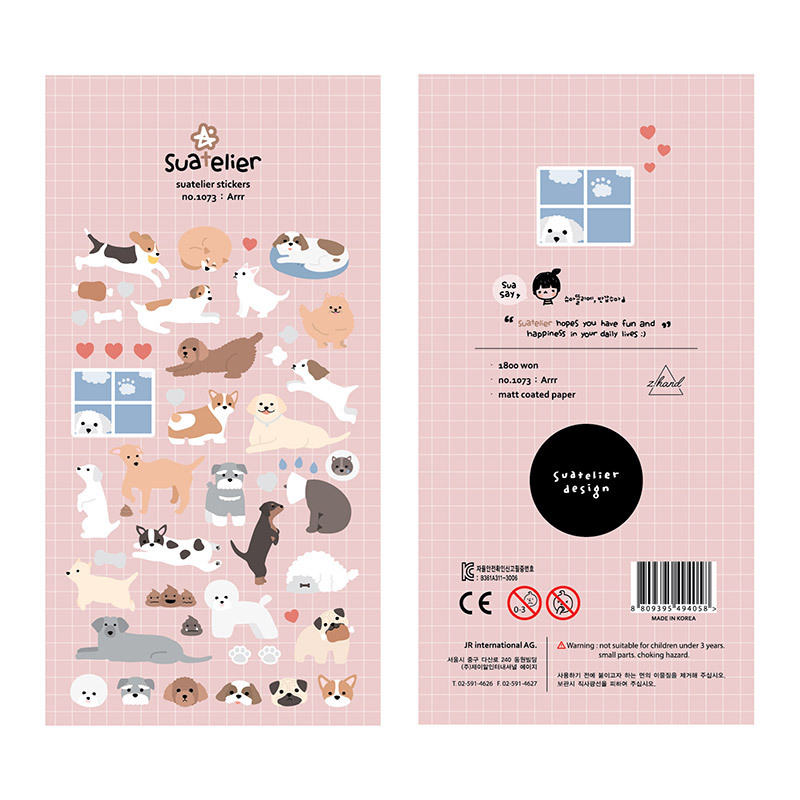 AliExpress Korean Brand Suatelier Collection Daily Food Vlog Stickers DIY Scrapbooking Journey Diary Stationery Stickers Supplies, view 3