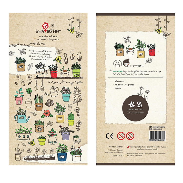 AliExpress Korean Brand Suatelier Collection Daily Food Vlog Stickers DIY Scrapbooking Journey Diary Stationery Stickers Supplies, view 6