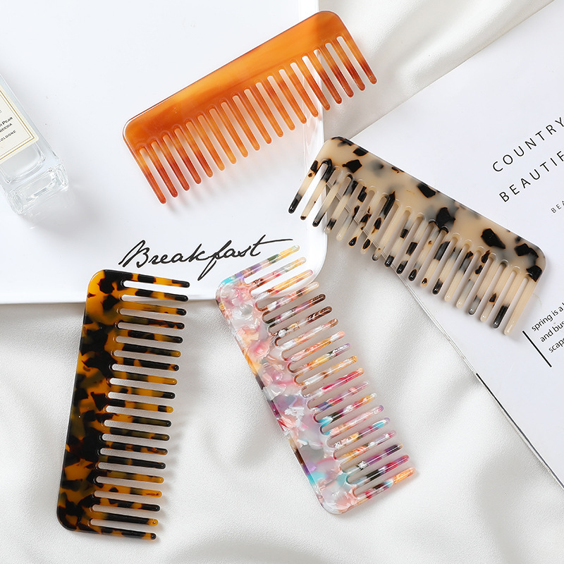 AliExpress Wide-Tooth Anti-Static Acetate Hair Comb, view 2