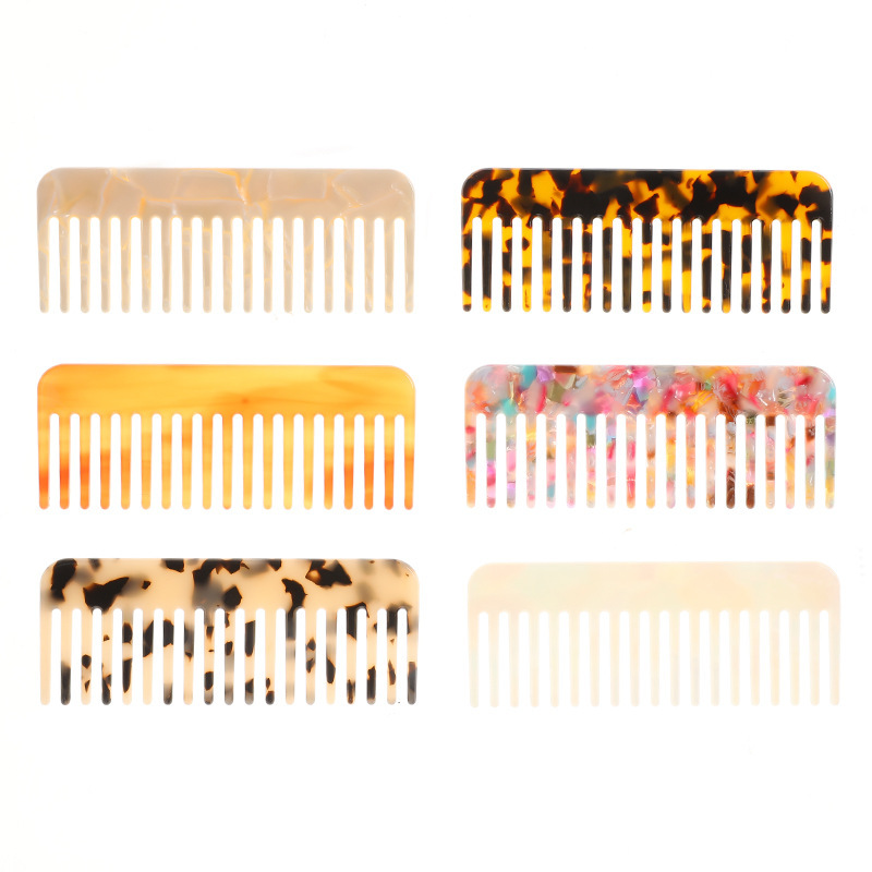 AliExpress Wide-Tooth Anti-Static Acetate Hair Comb, view 3