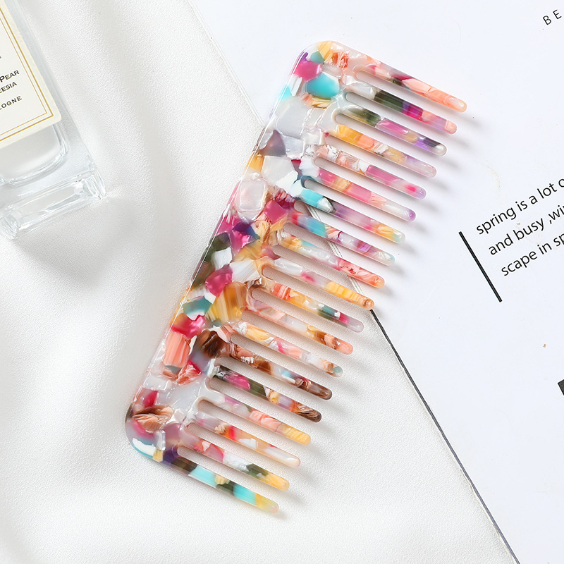 AliExpress Wide-Tooth Anti-Static Acetate Hair Comb, view 6