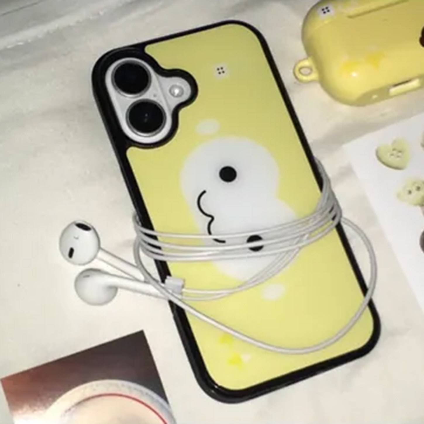 AliExpress Brown and Yellow Monkey Face Silicone Phone Case, view 5