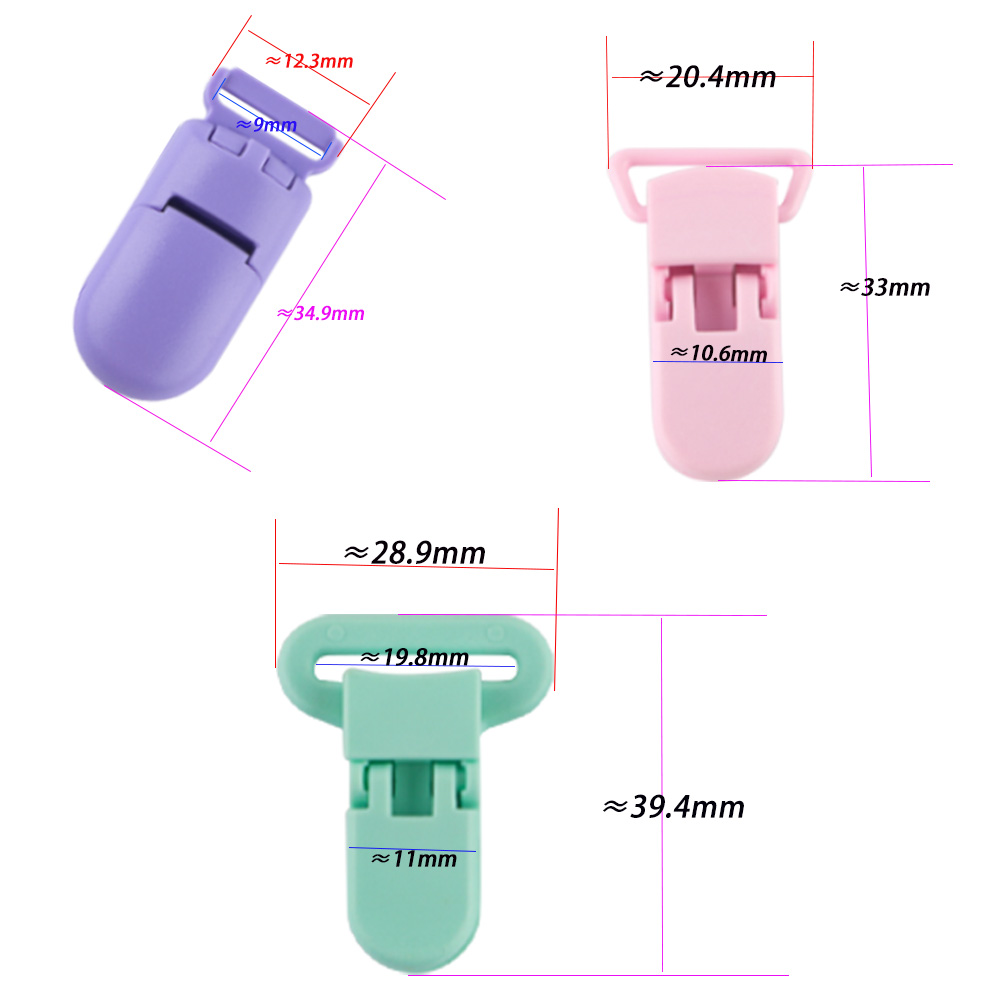 AliExpress Colored Plastic Pacifier Clips (10-Pack), view 4