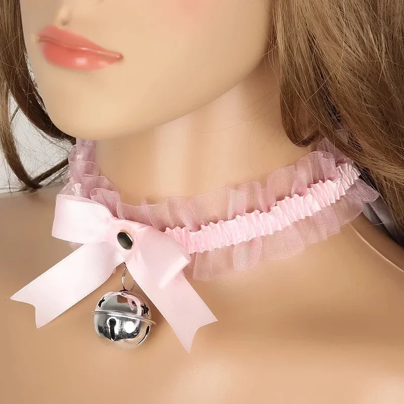 AliExpress Gothic Lace Bow Bell Choker Necklace