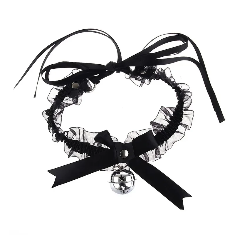 AliExpress Gothic Lace Bow Bell Choker Necklace, view 5