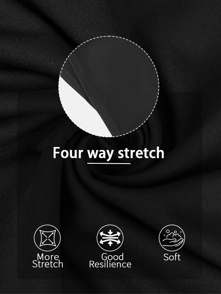 AliExpress Lady's Black Cross-Waist Wide-Leg Pants, High-Waisted Abdominal-Reducing Casual Yoga Pants, Medium Stretch, Straight-Leg Style, view 5