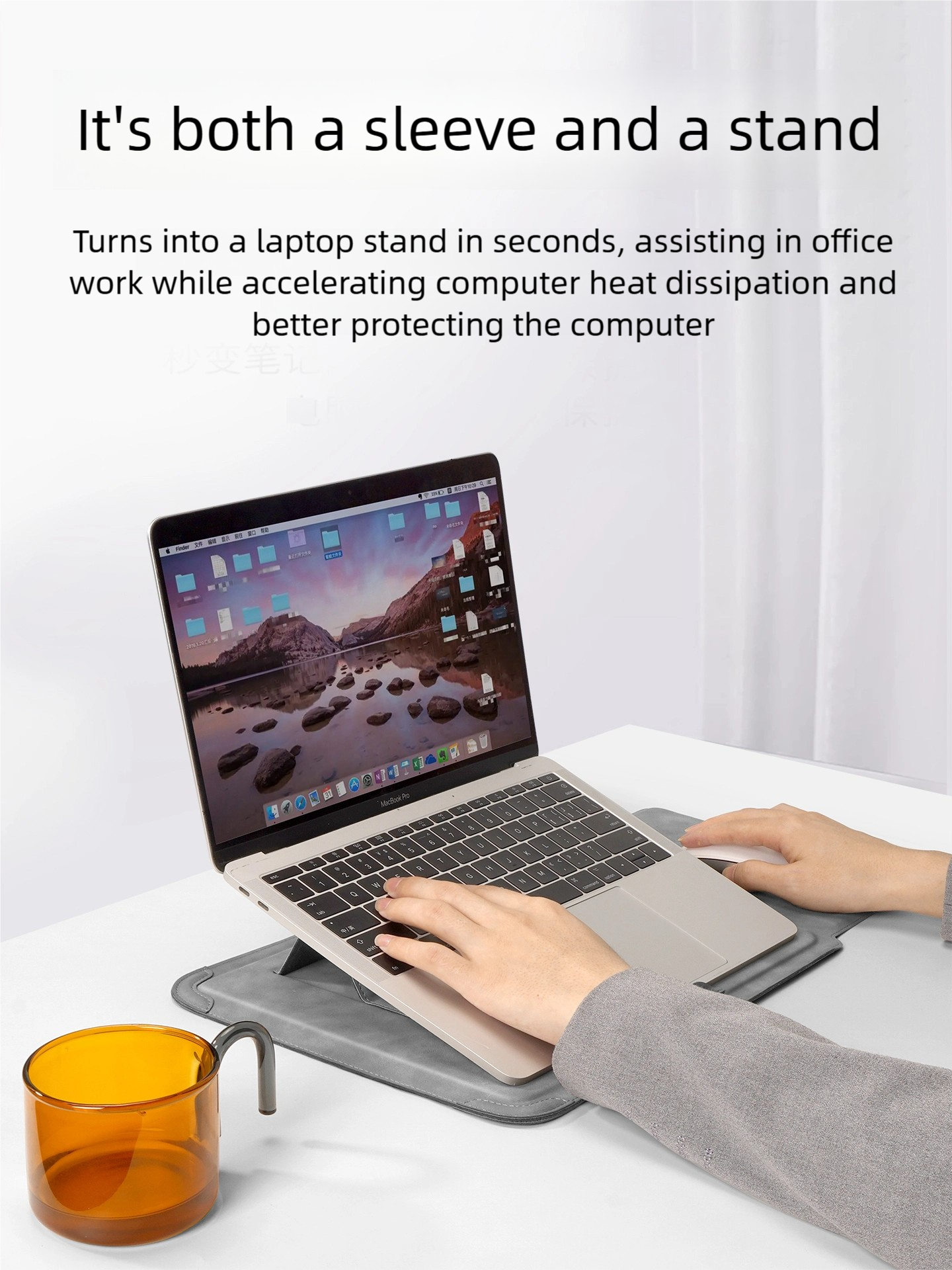 AliExpress Laptop Sleeve Case 13 14 15 15.6 16Inch For Huawei HP DELL Bag For Macbook Air Pro 13 13.6 M4 Notebook Case with Stand Men Women, view 3
