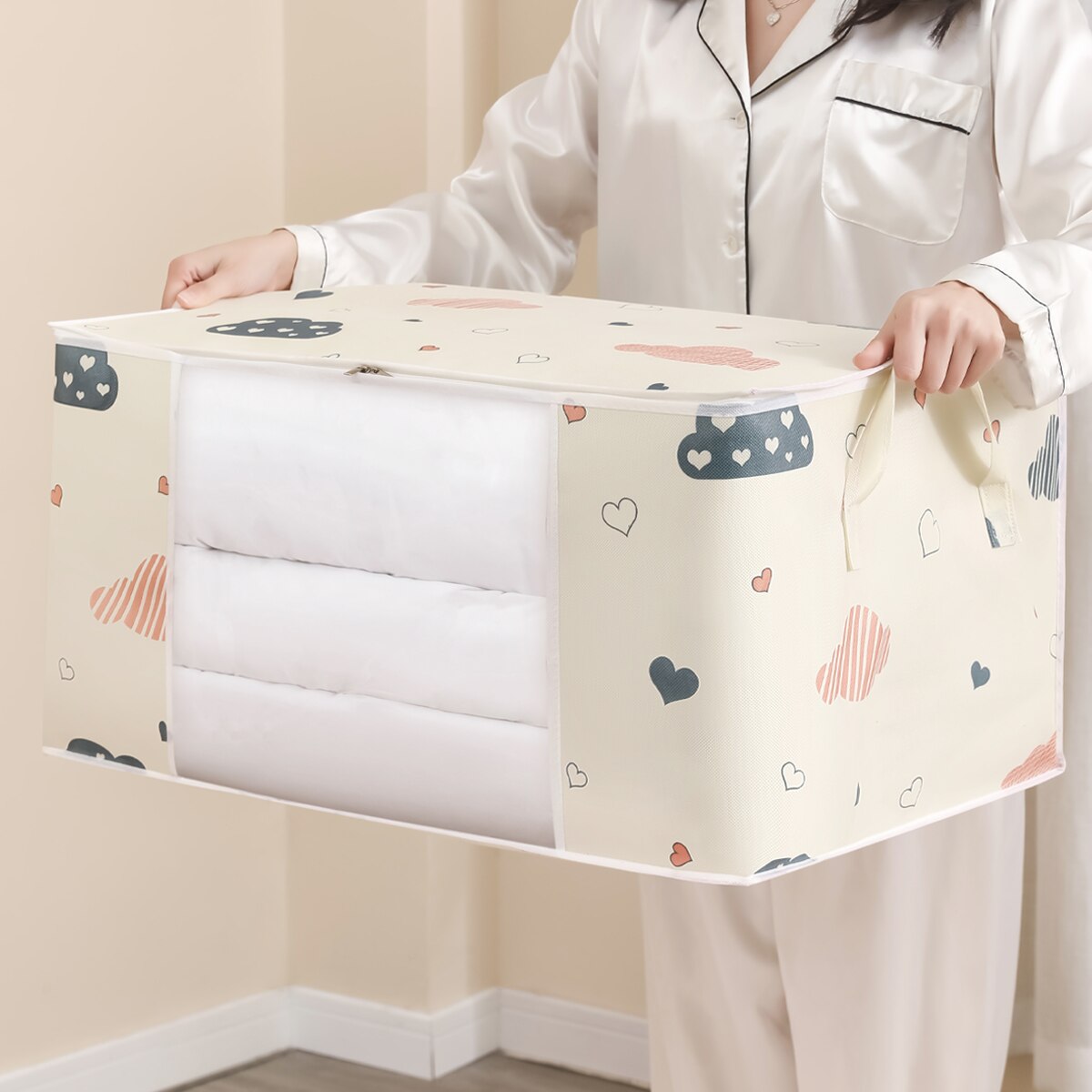 AliExpress Large Foldable Blanket and Clothes Storage Bag, view 4