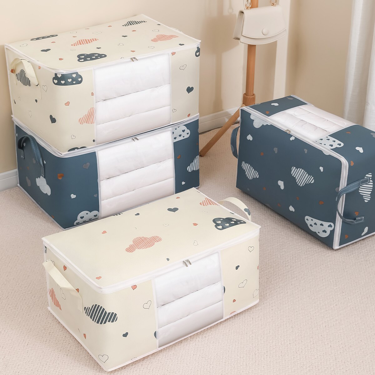 AliExpress Large Foldable Zippered Clothes Storage Bag, view 2