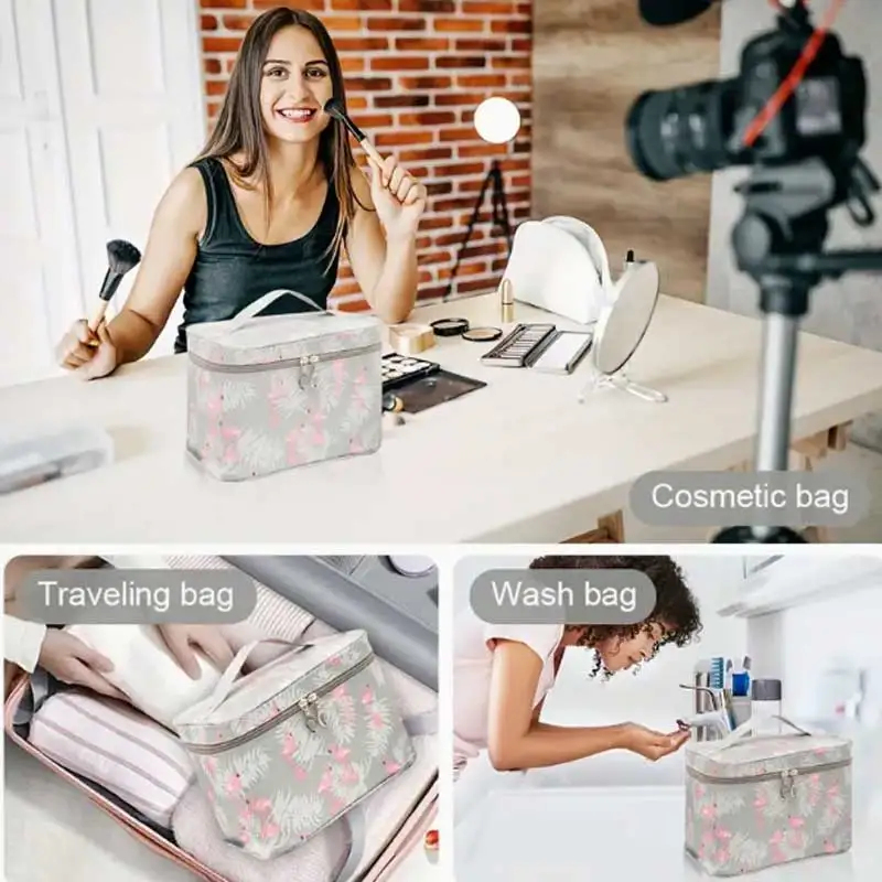 AliExpress Large Multi-Compartment Makeup Bag, view 6