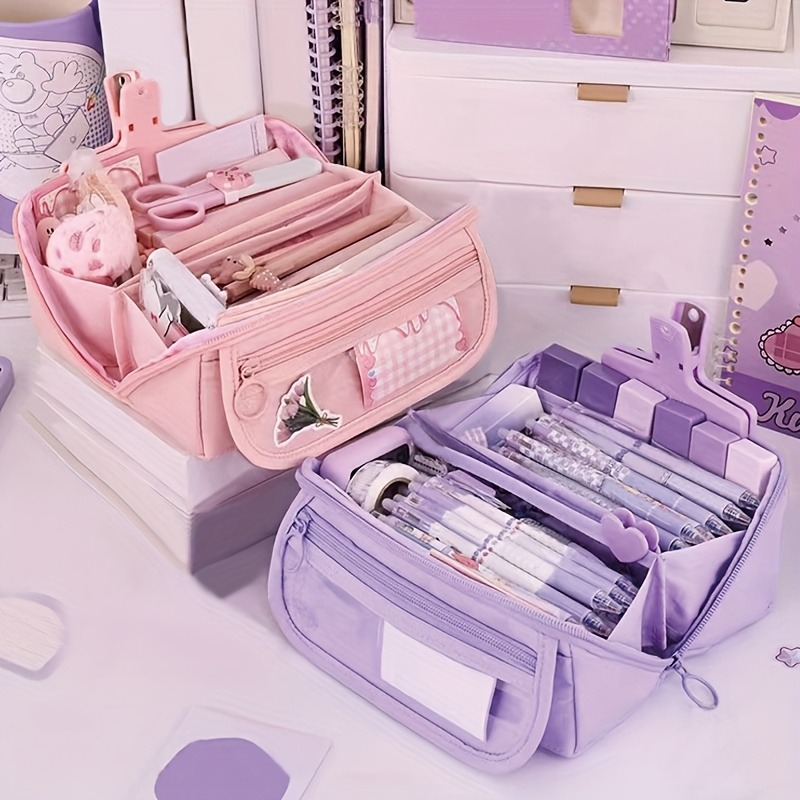 AliExpress Large-Capacity Multi-Compartment Pencil Case