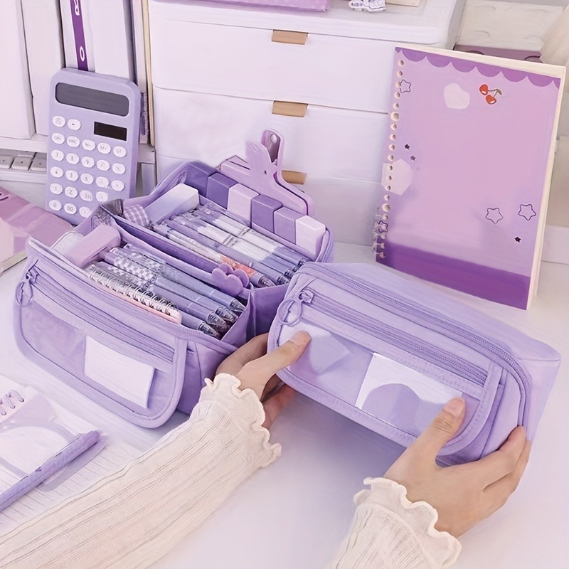 AliExpress Large-Capacity Multi-Compartment Pencil Case, view 4