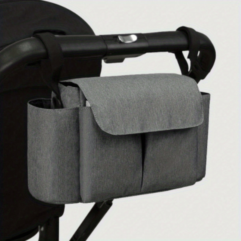 AliExpress Large Capacity Stroller Storage Bag Convertible Shoulder Bag Crossbody Diaper Bags for Moms Baby Carriage Hanging Bag Accessory, view 2