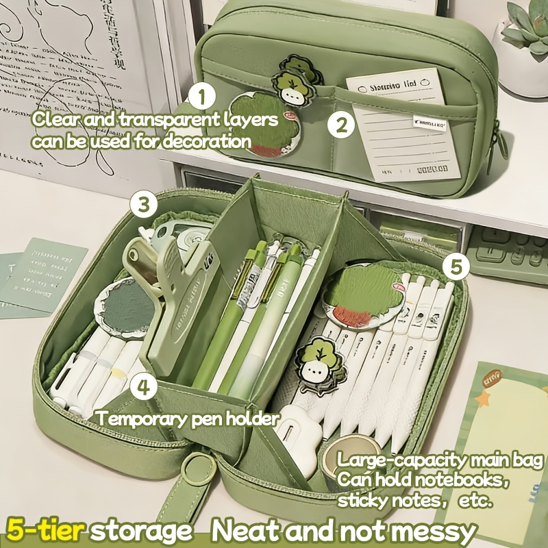 AliExpress Volcano-Shaped Three-Layer Pencil Case, view 3