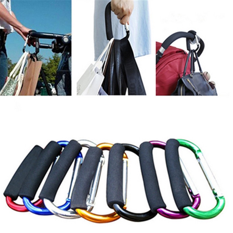AliExpress Large Aluminum Carabiner Stroller Hook, view 3
