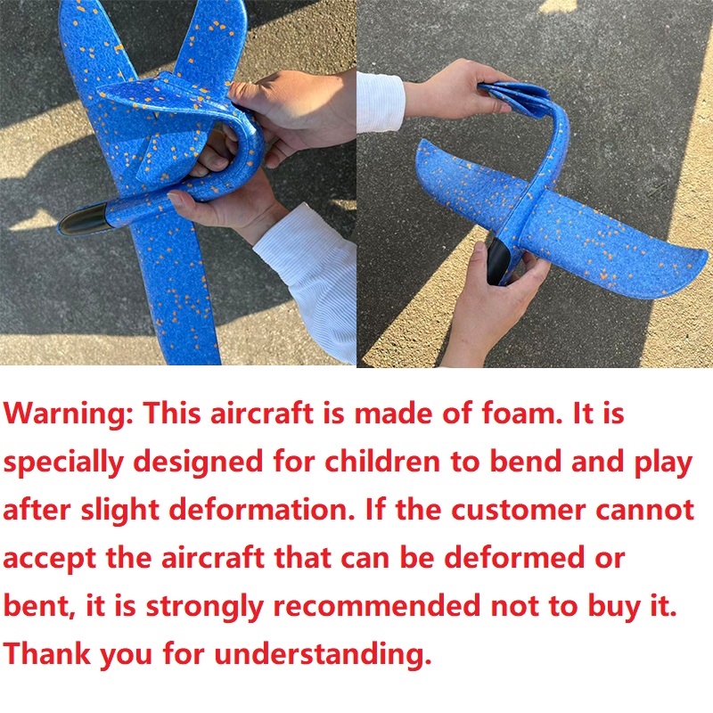 AliExpress Large Foam Plane Glider Hand Throw Airplane Inertial EPP Bubble Planes Outdoor Launch Toys for Boys Gift, view 3