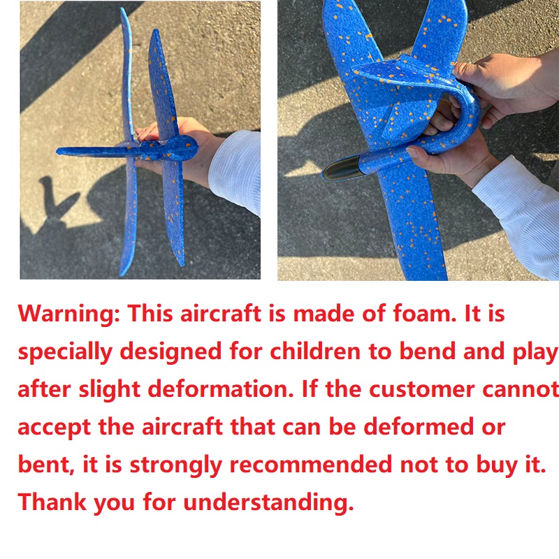AliExpress Large Foam Plane Glider Hand Throw Airplane Inertial EPP Bubble Planes Outdoor Launch Toys for Boys Gift, view 4