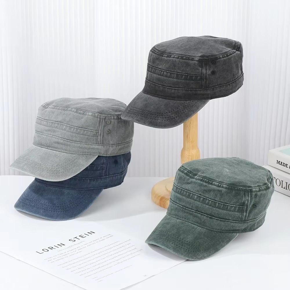 AliExpress Large Size Men's Pure Cotton Army Flat Cap Outdoor Summer Baseball Cap plus Size Military Hat for Big Head, view 2
