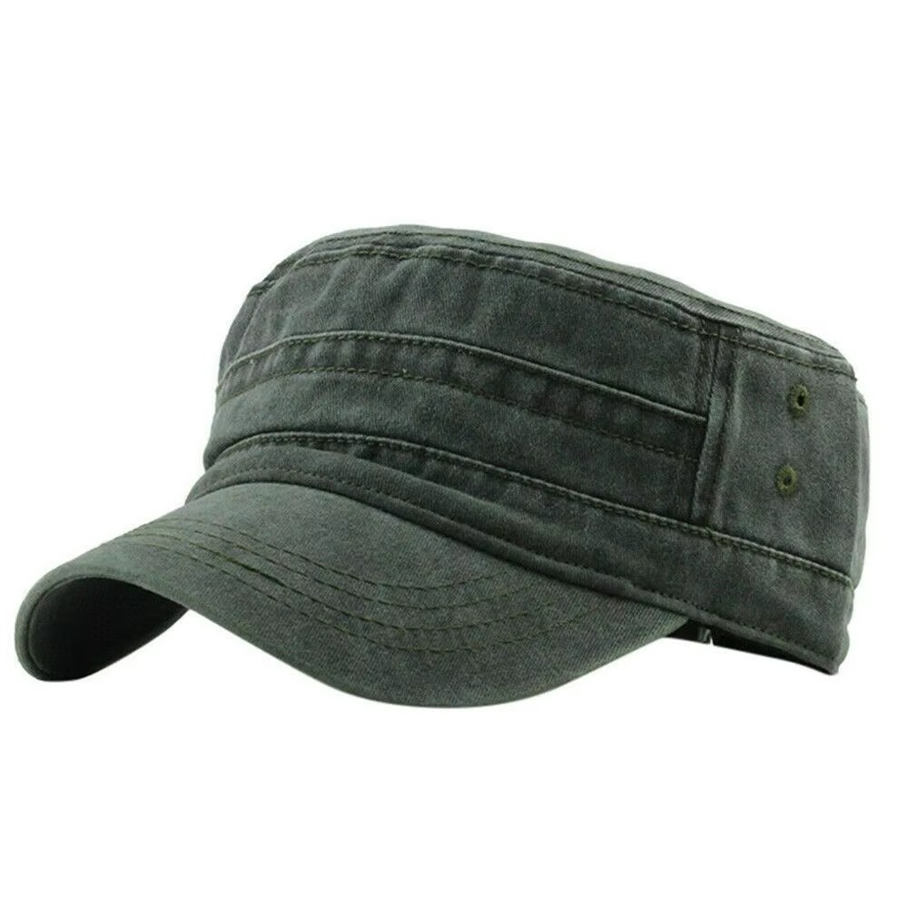 AliExpress Large Size Men's Pure Cotton Army Flat Cap Outdoor Summer Baseball Cap plus Size Military Hat for Big Head, view 3