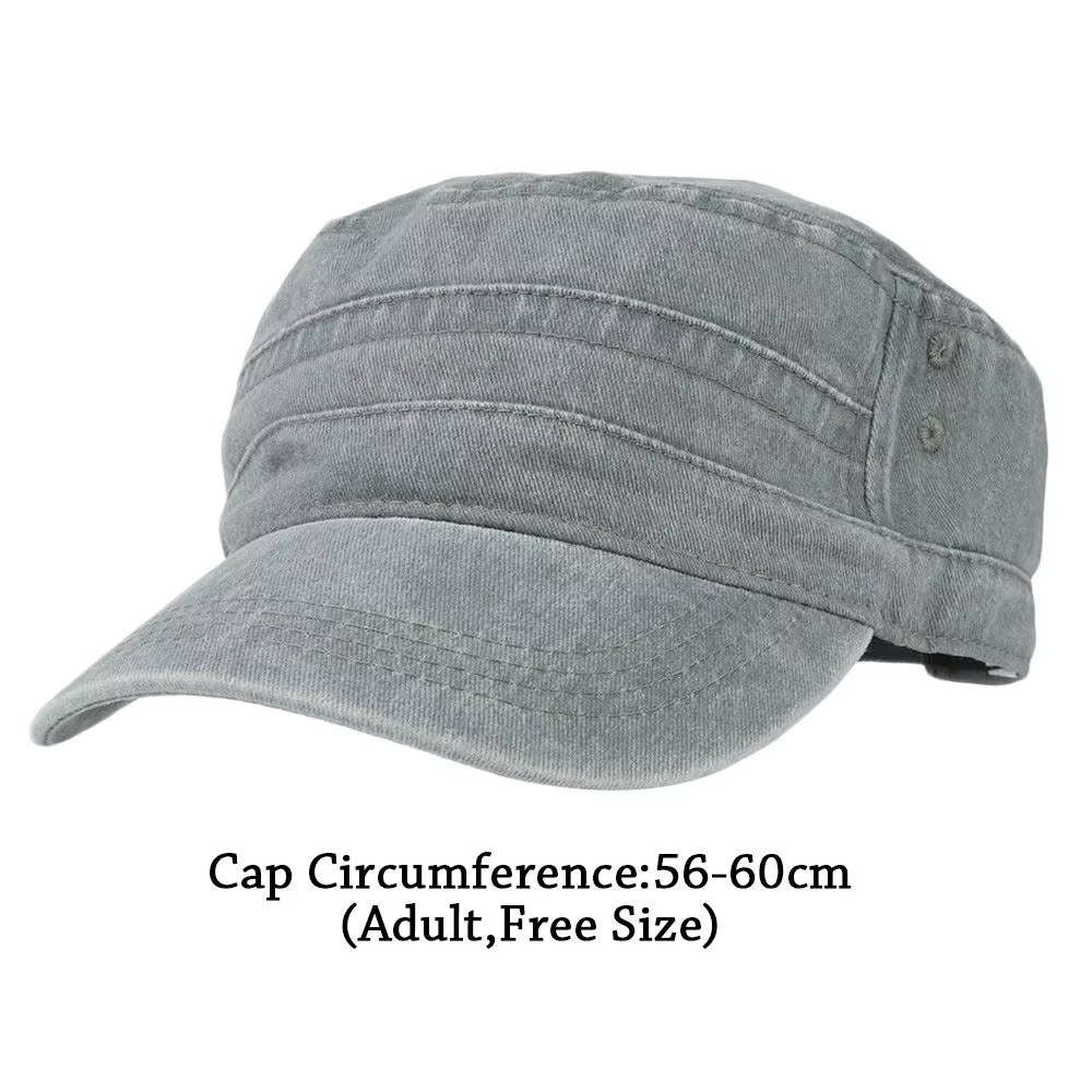 AliExpress Large Size Men's Pure Cotton Army Flat Cap Outdoor Summer Baseball Cap plus Size Military Hat for Big Head, view 4