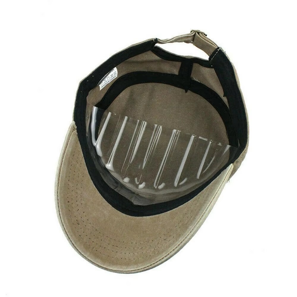 AliExpress Large Size Men's Pure Cotton Army Flat Cap Outdoor Summer Baseball Cap plus Size Military Hat for Big Head, view 5