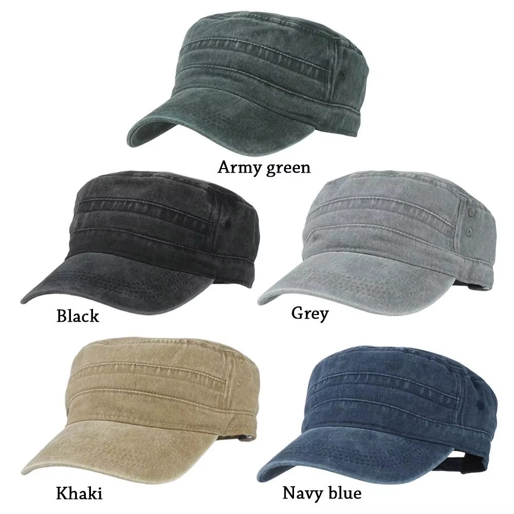 AliExpress Large Size Men's Pure Cotton Army Flat Cap Outdoor Summer Baseball Cap plus Size Military Hat for Big Head, view 6