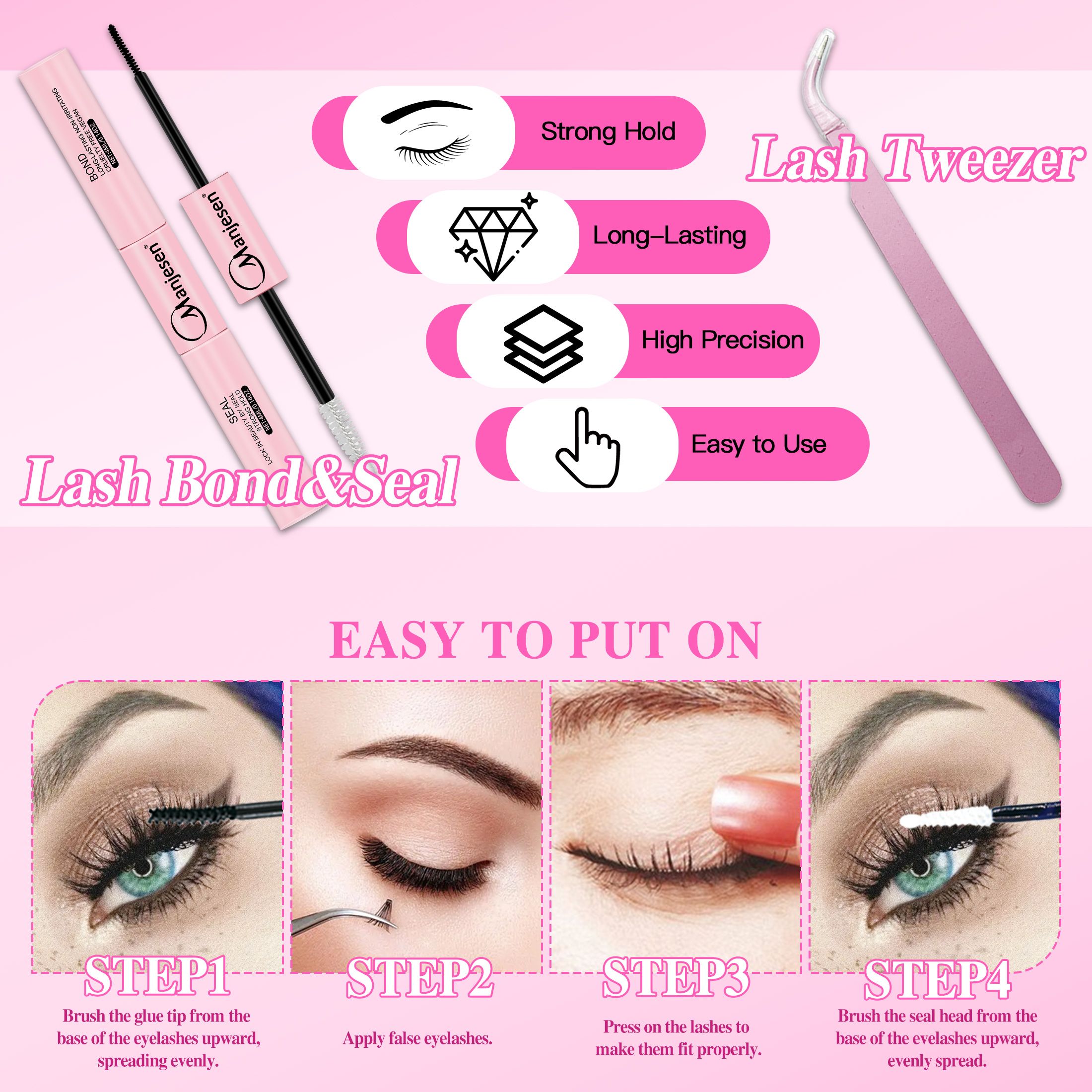 AliExpress LASHVNNA DIY Lash Clusters Kit with Bond and Seal, view 4