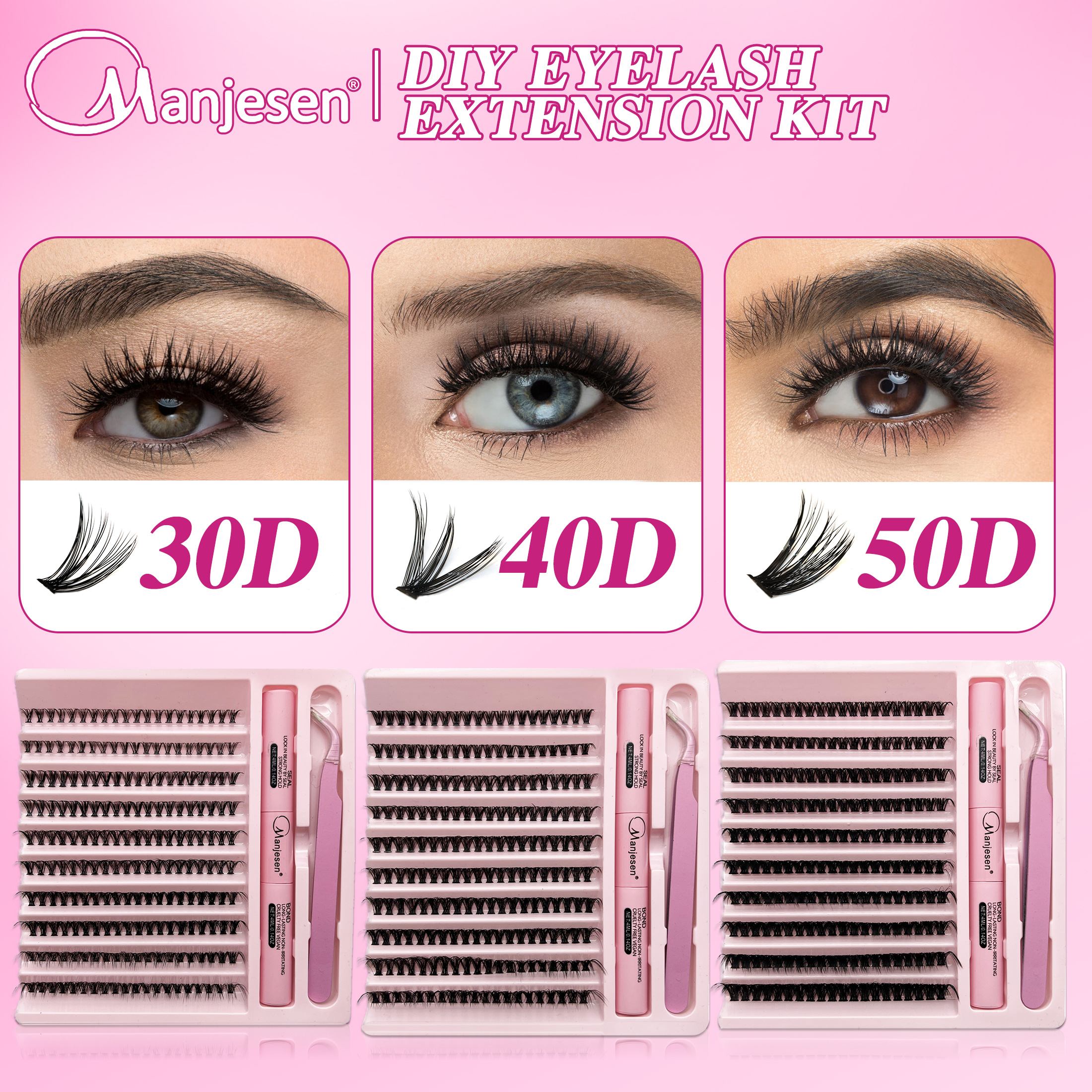 AliExpress LASHVNNA DIY Lash Clusters Kit with Bond and Seal, view 5