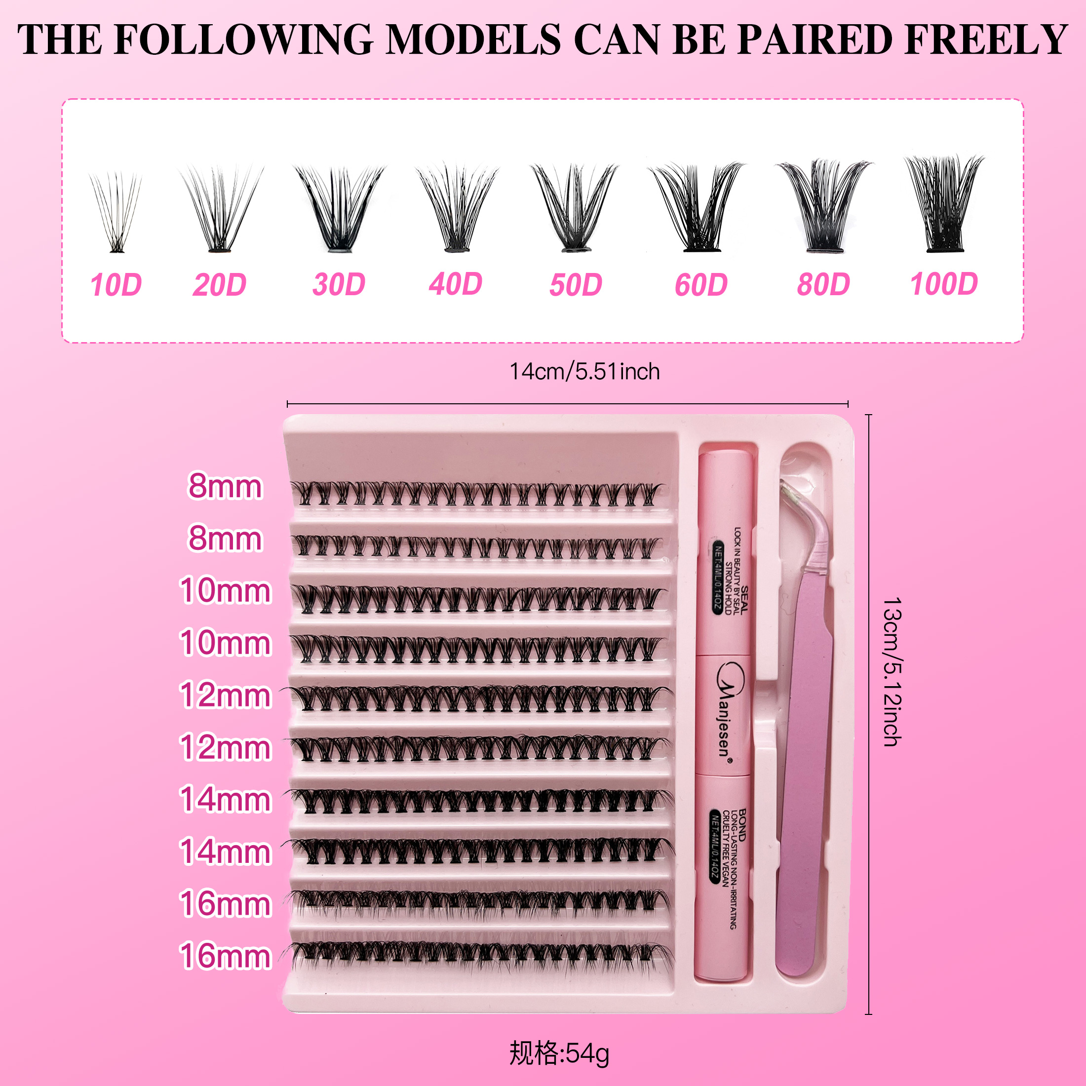 AliExpress LASHVNNA DIY Lash Clusters Kit with Bond and Seal, view 6
