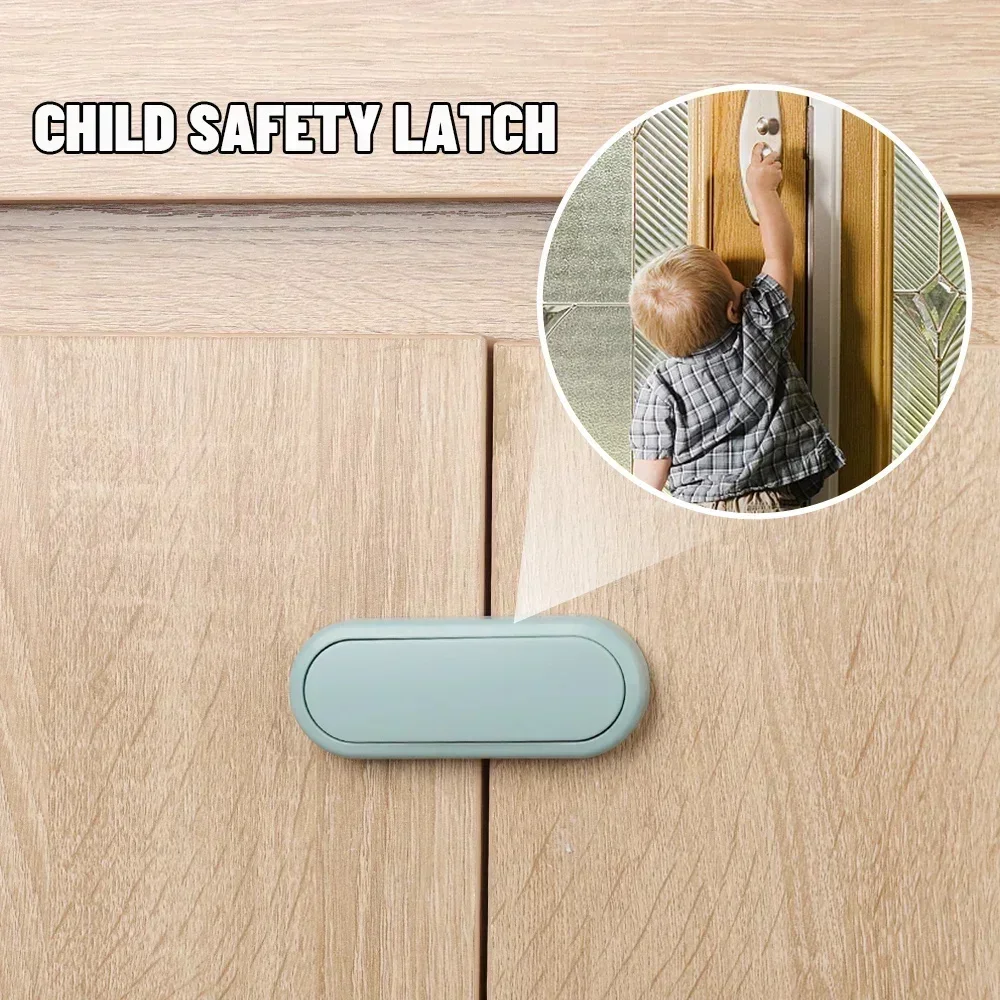 AliExpress Latch Cabinet Door Protection 5pcs Children's Drawer Safety Baby Anti Pinch Hand Invisible Lock Opposite Door Wardrobe Lock, view 6