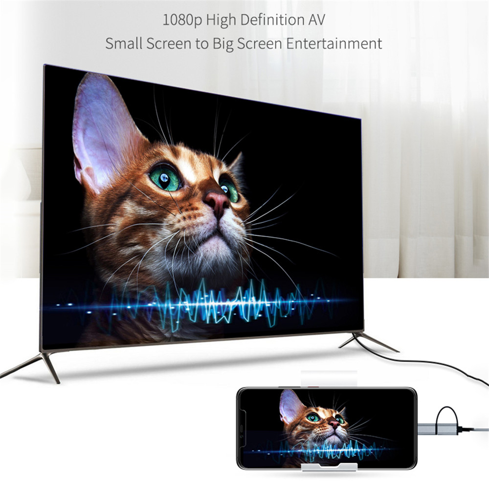 AliExpress LD39 Micro USB and USB-C to HDMI Mirroring Cable, view 2