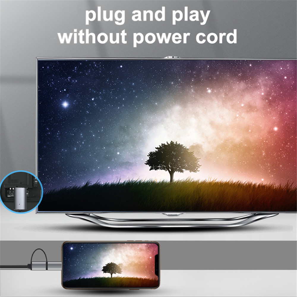 AliExpress LD39 Micro USB and USB-C to HDMI Mirroring Cable, view 3