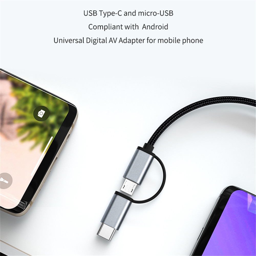 AliExpress LD39 Micro USB and USB-C to HDMI Mirroring Cable, view 5
