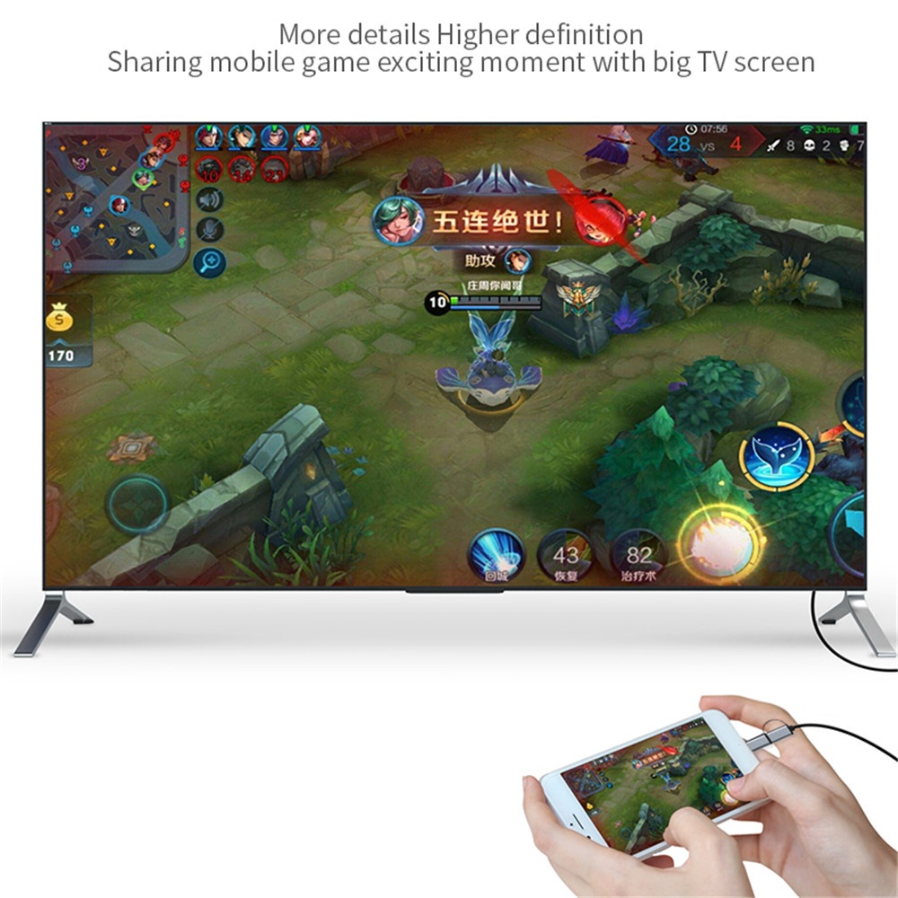 AliExpress LD39 Micro USB and USB-C to HDMI Mirroring Cable, view 6