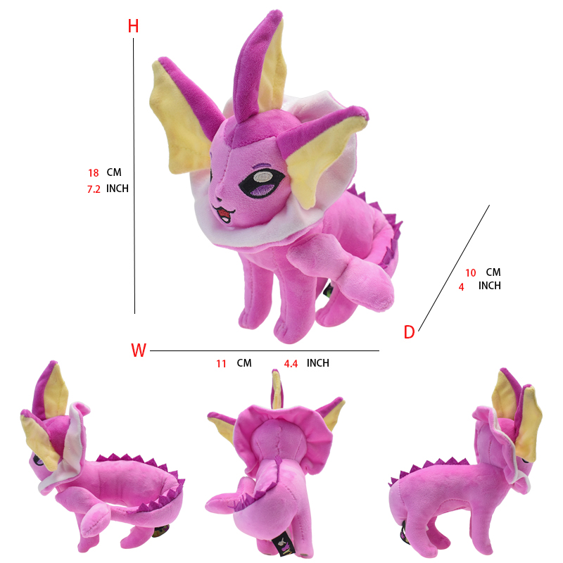AliExpress Leafeon Vaporeon Glaceon Sylveon Espeon Umbreon Vaporeon Sylveon Plush Toys Game for Collectible Gift,Soft Plushies Stuffed, view 5