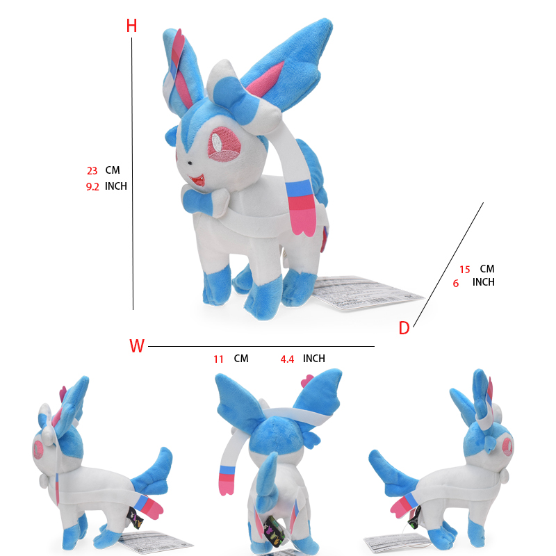 AliExpress Leafeon Vaporeon Glaceon Sylveon Espeon Umbreon Vaporeon Sylveon Plush Toys Game for Collectible Gift,Soft Plushies Stuffed, view 6