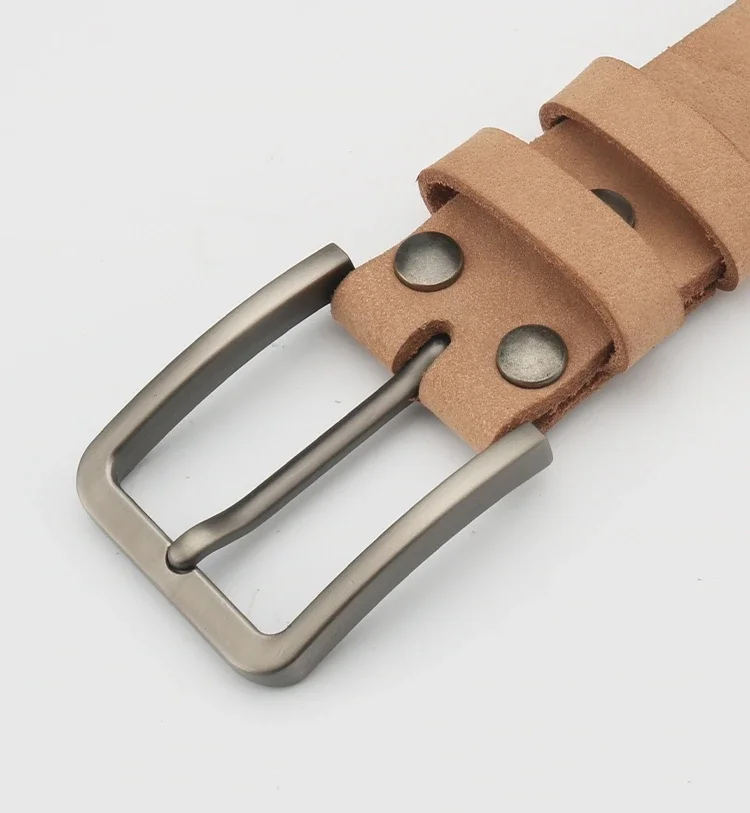 AliExpress Leather Belt for Men Made From Genuine Whole Cowhide, Trimmed Edge Belt, Cowhide in Natural Color, Casual and Retro Style,, view 3